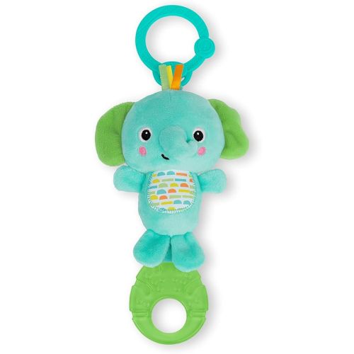 Bright Starts Tug Tunes On-The-Go Toy for Stroller and Carriers - Elephant - Unisex, Newborn +