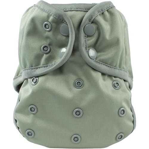 OsoCozy One Size Reusable Cloth Diaper Covers - Adjustable Snap Fit & Double Leg Gussets. Fits Babies from 8-35 Pounds.