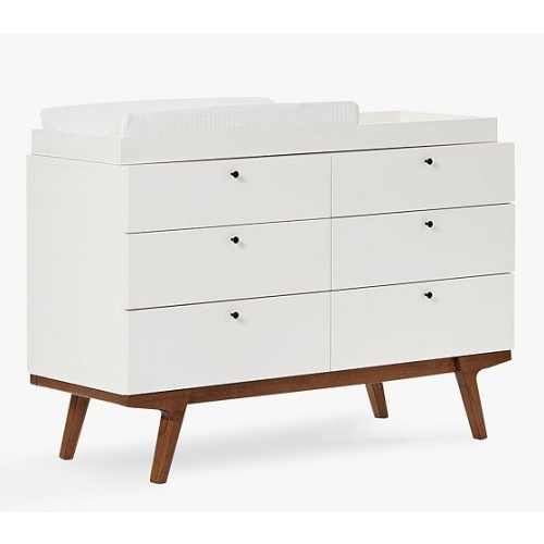 west elm x pbk Modern 6-Drawer Changing Table | Pottery Barn Kids