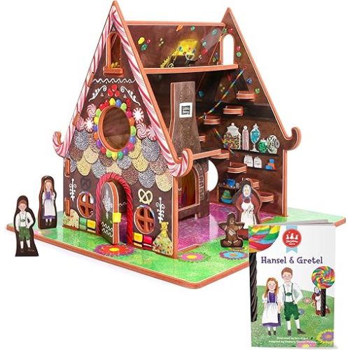 Hansel and Gretel Storybook Playset | 3 in 1 - Book, Build and Play