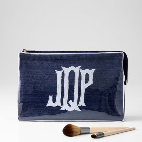 Clear Coated Applique Pouch