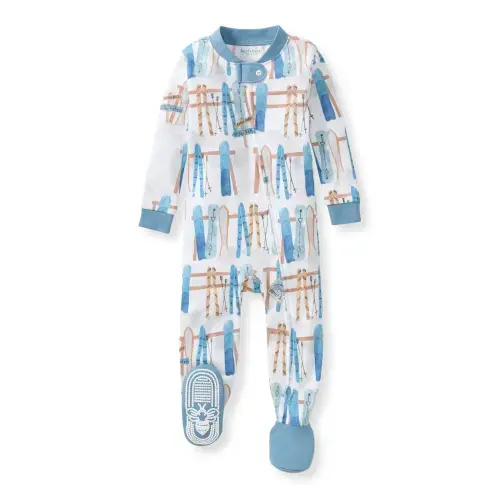 Sunrise Slopes Organic Cotton Sleeper - Mountain Blue