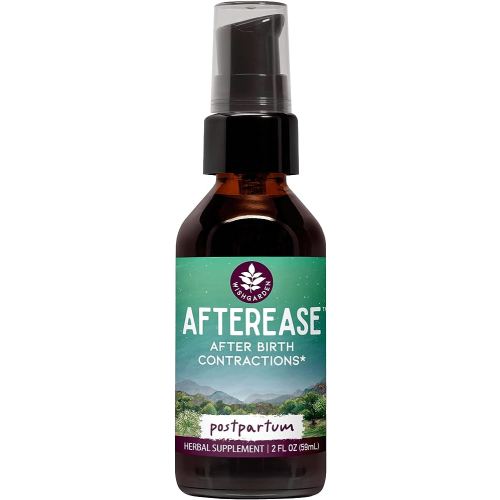 Amazon.com: WishGarden Herbs AfterEase for After Birth Contractions - All-Natural Herbal Supplement with Cramp Bark & Black Haw Bark Soothes Afterbirth Contractions & Uterine Cramping, Postpartum Essentials, 2oz : Health & Household