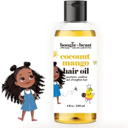Kids Hair Oil for Curly, Natural, and Braided Styles - Suitable for Infants, Girls, and Boys with 4c Hair Types