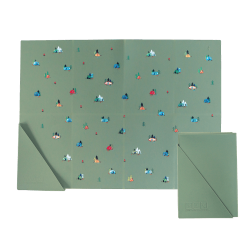 Silicone Placemat Camper Sage Green – Austin Baby Collection
