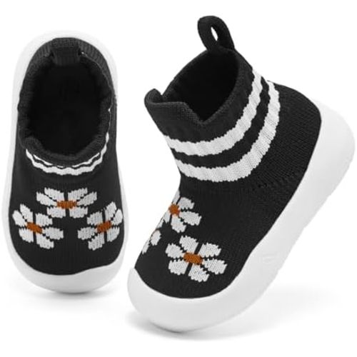 Engtoy Baby Shoes & Socks - Non-Slip Breathable Slippers with Soft Rubber Sole - Baby Boys & Girls Slip On Sneakers