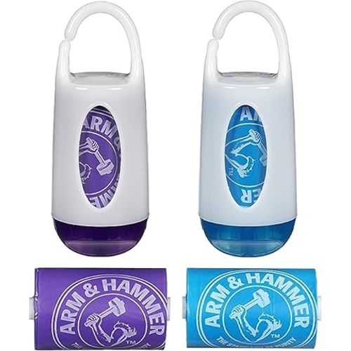 Munchkin Arm & HammerDiaper Bag Dispenser and Bags, 2-Count