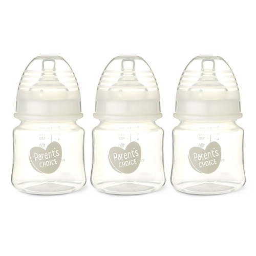 Parent's Choice Wide Neck Bottles, 3 Pack, 5 fl oz