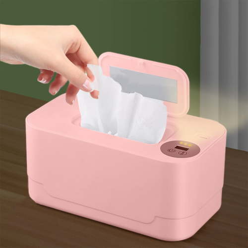 Wipes Warmer, Portable USB Charging Heater, Large Capacity for 120 Wipes, PP Material, 24h Intelligent Constant Temperature 55-65℃, for Home Car Travel