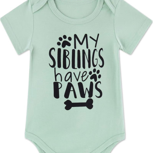 Funnycokid Baby Boys Girls Bodysuit Funny Newborn Romper Short Sleeve Infant Neutral Outfits 0-12 Months