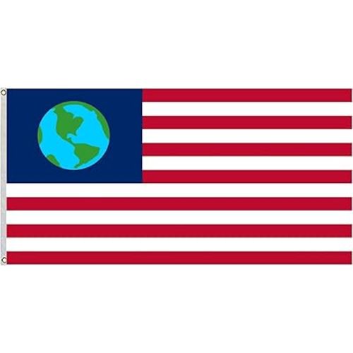 Futurama flag of Earth Re-creation of the Earth Flag Old Freebie flag 3x5ft