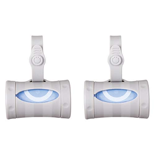 Ubbi Retractable On the Go Bag Dispenser for Travel, Diaper Bag Accessory, Must Have for Newborn, Helpful Baby Item, Gray