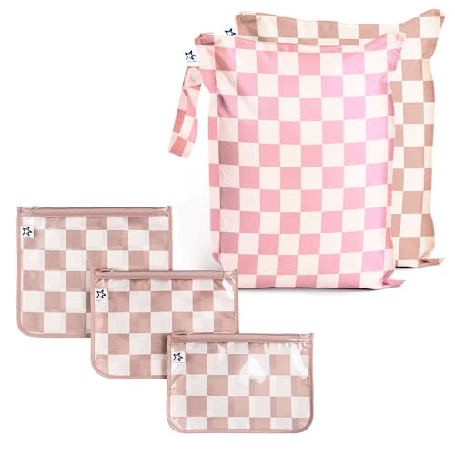 Tiny Twinkle Mess-proof Wet Bags and Travel Bags Bundle