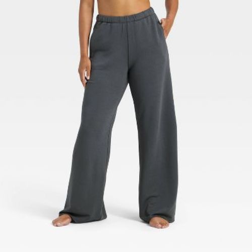 Women's French Terry Fleece Wide Leg Lounge Pants - Wild Fable™