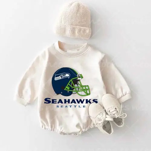 Baby Seagawks Romper and Adult Sweatshirt