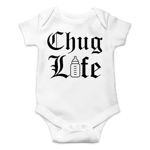 AW Fashions Chug Life Baby Bodysuit Funny, Cute, and Comfortable Infant Apparel - Trendy Newborn Clothing