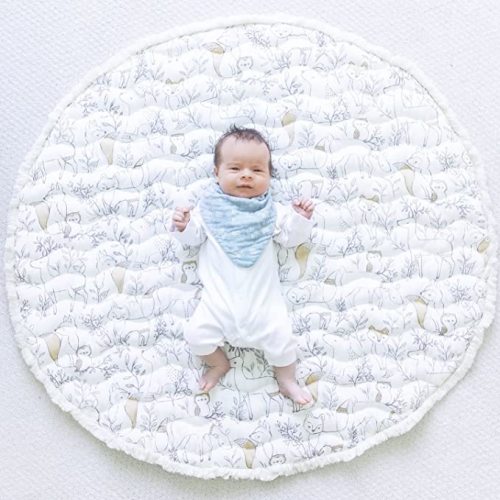 Crane Baby Activity Mat, Baby Play Mat for Boys and Girls, Woodland Animals, 40" x 40", Baby Must Haves, Infant Play Mat, Tummy Time Baby Floor Mat, Kids Play Mat, Tummy Time Mat, Tummy Time Toys - Playmat
