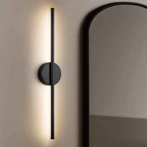 Wade Logan® Brynie Iron Metal LED Hardwired Semi Flush Mounted Sconce & Reviews | Wayfair