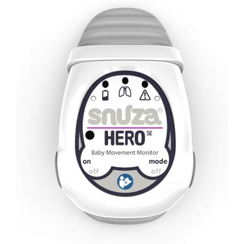 SNUZA HERO Baby Abdominal Movement Monitor: Real-time Alerts for No Breathing, Gentle Vibration Rousing, Portable & Wearable, Medical Grade Material. Safer Sleep for Infants. Peace of Mind for Parents