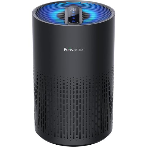 Air Purifiers for Bedroom, H13 True HEPA Filter for A11ergies, Pollen, Smoke, Dusts, Pets Dander, Odor, Hair, Ozone Free, 20db Quiet for Home, Room, Kitchen, SGS Certificaion - AC400 Black