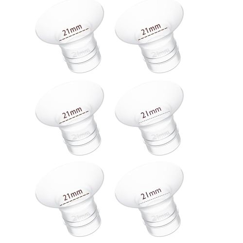 21mm Flange Insert 6PC, Compatible with 21mm Flange Spectra/Flange Inserts for Spectra Flange 21mm/Momcozy Flange Inserts/Wearable Breast Pump Flange Insert/Medela Flange 21mm/Elvie/Willow/TSRETE