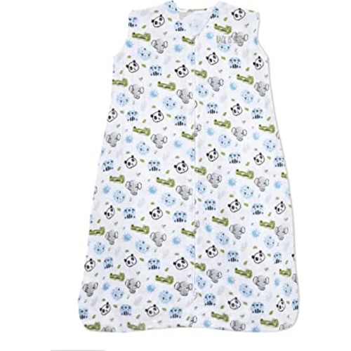 HALO Sleepsack%100 Cotton Wearable Blanket, TOG 0.5, Animal Faces, Small