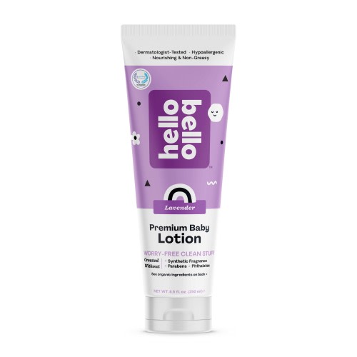 Hello Bello Premium Baby Lotion, Moisturizing Lotion for Babies and Kids, Soft Lavender, 8.5 fl oz