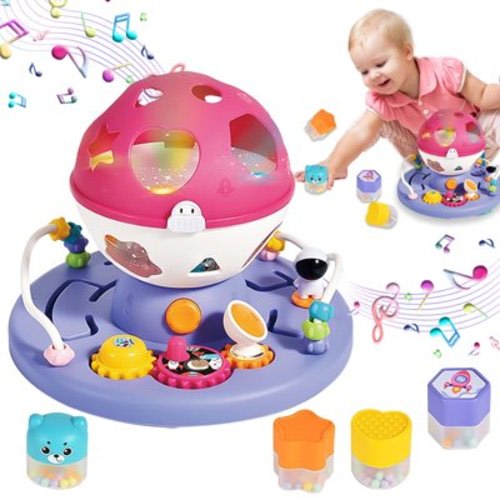 Toys for 1 Year Old Girls Boys, Light up Musical Shape Sorter, Educational Toy for Toddler, Montessori Learning Toddler Toys Age 1 2 3