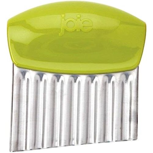 Joie Crinkle Cutter Knife, Wavy Slicer for Potatoes, Vegetables and Fruits, Great for Kids First Cutting Tool, Fun Kitchen Gadget, Stainless Steel, BPA-Free, Colors May Vary
