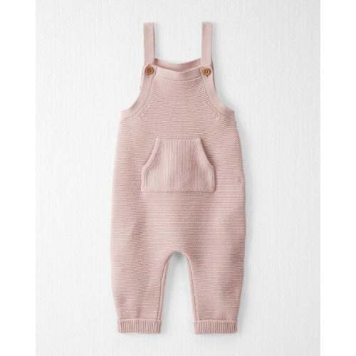 Baby Organic Cotton Sweater Knit Overalls in Perfect Pink
 - Little Planet | Carter's