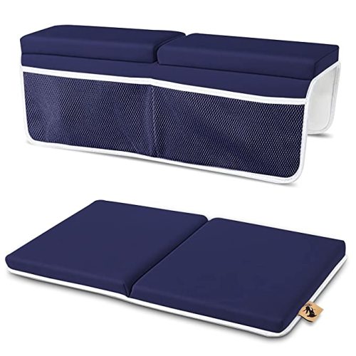 Gentle Care Essentials Baby Bath Kneeler & Elbow Rest Pad Set - Bath Toy Organizer for Tub Bathtub Kneeler & Elbow Rest Set - Baby Bath Elbow Rest & Kneeling Pad - Bathing Baby Bath Mat Kneeling Pad