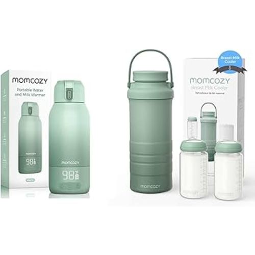 Momcozy 22oz Portable Breast Milk Cooler & Momcozy Portable Milk Warmer