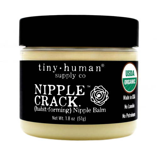 Organic Nipple Cream, Nipple Crack, Lanolin-Free Breastfeeding Nipple Balm, Tiny Human Supply Co