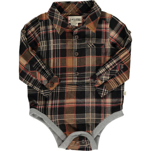 Brown Atwood Plaid Onesie – Little Buffalo Creek Co.