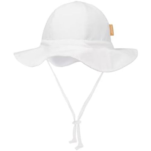 Baby Girl Sun Hat with UPF 50+ Outdoor Adjustable Toddler Beach Hat with Wide Brim Bucket Hats for Kids