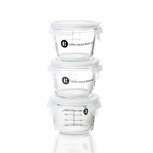 5 oz. Starting Solids Microwave and Freezer Safe, Homemade Baby Food Storage Jars — Little Cocoa Bean Company