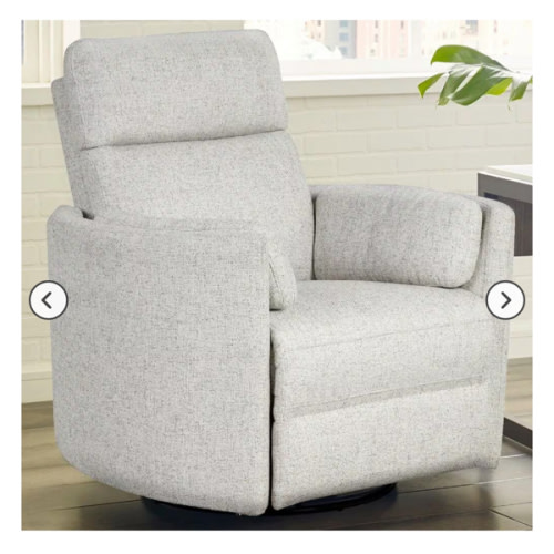 Simeon Collection Power Swivel Glider Recliner in Natural Beauty Quartz