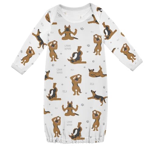 vvfelixl Baby Sleeper Gown for Newborn Boy Girls Golden Retriever Dogs Cartoon Infant Nightgown for 0-3 Months