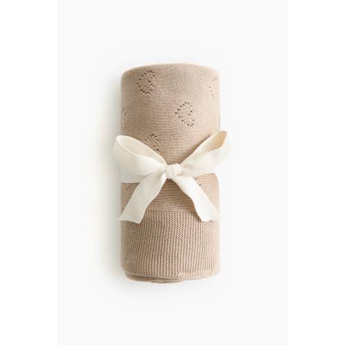 COTTON POINTELLE BABY BLANKET