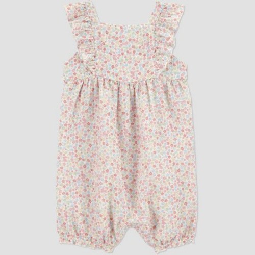 Carter's Just One You® Baby Girls' Floral Ruffle Romper - 3M