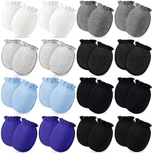 ONESING 16-20 Pairs Baby Mittens Newborn Mittens No Scratch 0-6 Months Warm Mittens for Newborn Baby Boys Girls