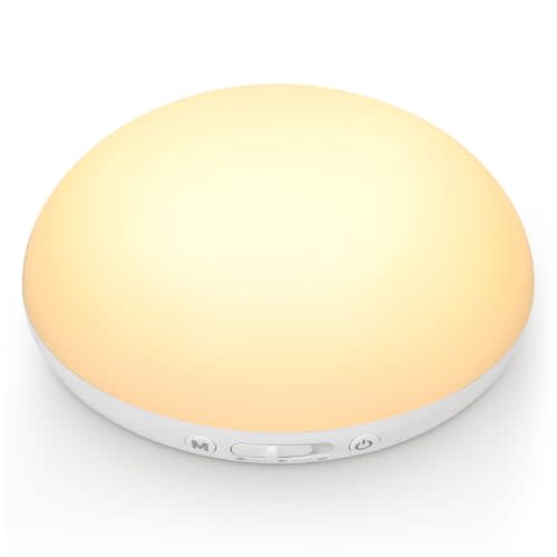 Egg Light for Nursery, Portable Baby Night Light for Breastfeeding, Rechargeable Baby Nightlight with Timer, Dimmable Battery Powered Red Lamp, Ultra-Long Battery Life for Bedside