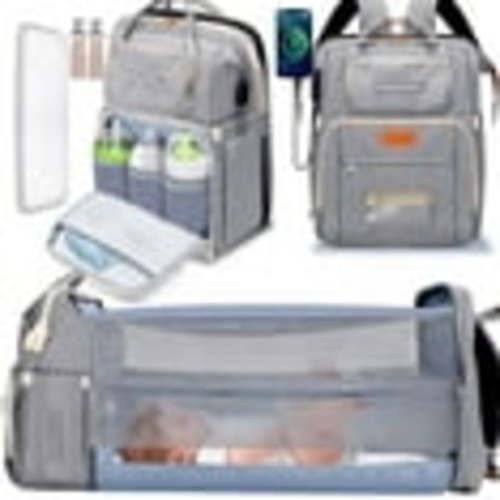 Diaper Bag Backpack, 16 Large Pockets Multifunctional Portable Baby Travel Bags for Boys Girls, 900D Waterproof Baby Diaper Bag