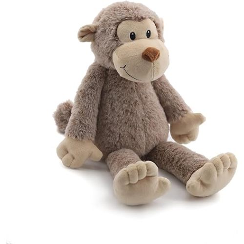 Cute Plush Monkey Toy Soft Stuffed Animal，15.4 inch Adorable and Cuddly Plush Monkey Huggable Companion for Comfort
