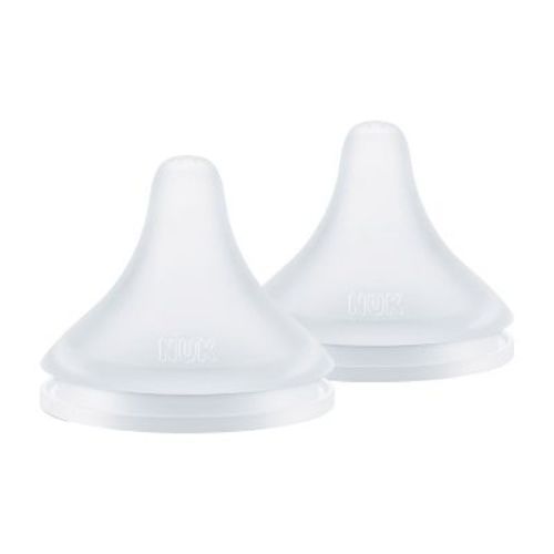 NUK Perfect Match Bottle Nipples - Medium Flow - 2pk: Compatible With NUK Simply Bottles, Silicone, BPA-Free