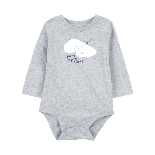 Baby 'Papa's Napping Buddy' Cloud Long-Sleeve Bodysuit - Carter's | Carter's