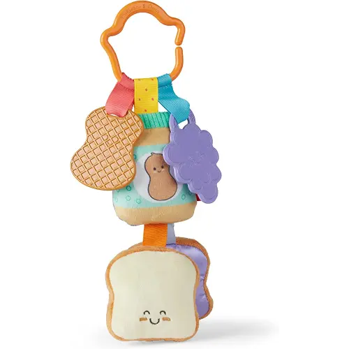 Melissa & Doug Multi-Sensory PB&J Take-Along Clip-On Baby Toy