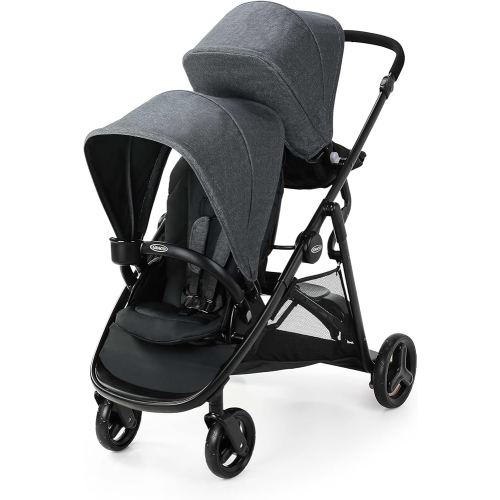 Graco Ready2Grow 2.0 Double Stroller Features Bench Seat and Standing Platform Options, Rafa