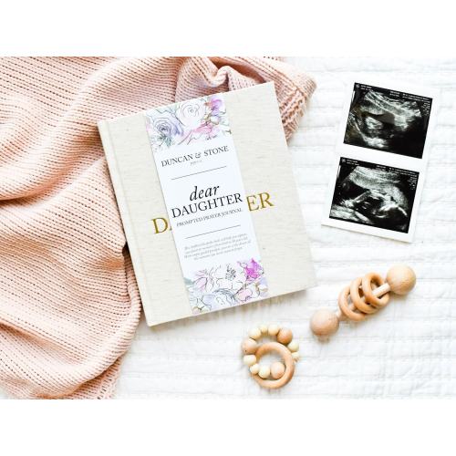 Dear Daughter: Baby Scrapbook and Prayer Journal | Baby Girl Gift for New Parent | Childhood Memory Book | Birth to 18 Years Keepsake Album