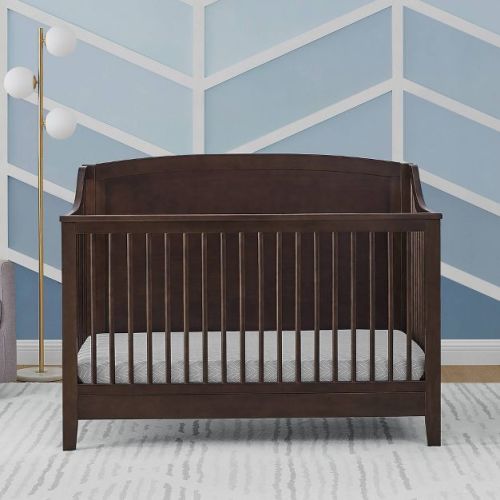 Delta Children Campbell 6-in-1 Convertible Crib - Walnut Espresso